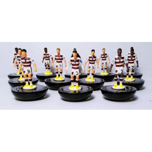 Subbuteo Andrew Table Soccer Portugal EURO 2020 away kit on Classic Hasbro Bases